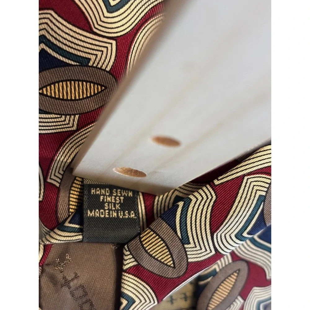 Talbott Studio Albert Vintage Silk‎ Necktie Hand Sewn Made in USA Men's Tie
